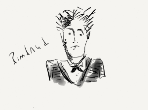 rimbaud drawing