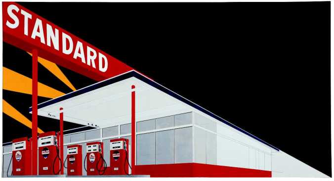 Standard Station, 1966, Ed Ruscha. (Park West Gallery)