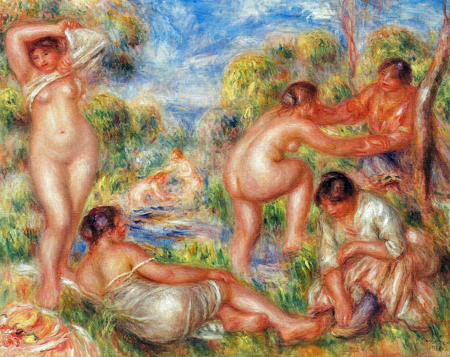 Pierre Renoir "The Bathing Group (1916)" Barnes Foundation