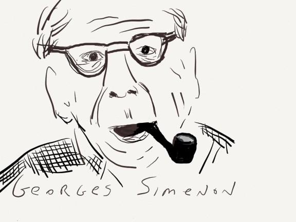Georges Simenon illustration 2013 by jpbohannon