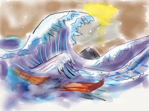 illustration 2014 by jpbohannon (after Hohusai)