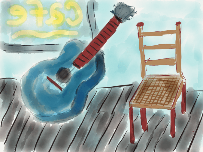 Blue Guitar illustration 2014 by jpbohannon