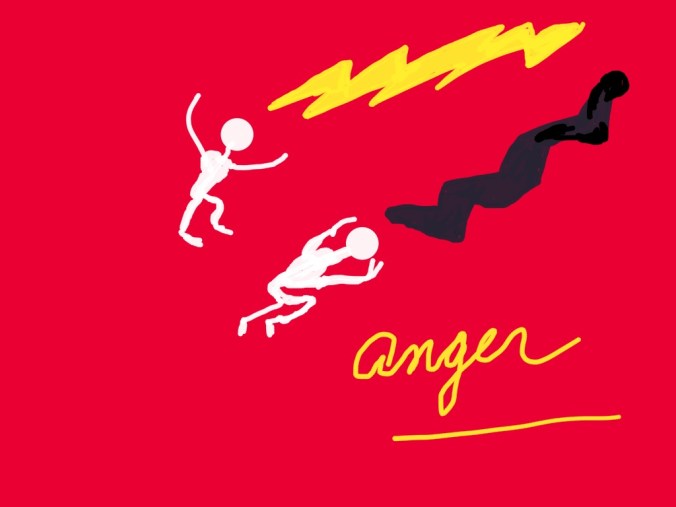"Anger" illustration 2015 by jpbohannon